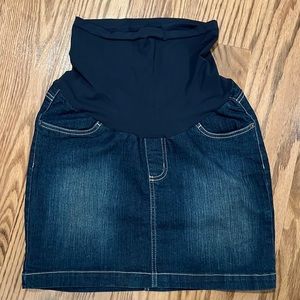 Motherhood, maternity denim skirt - size medium